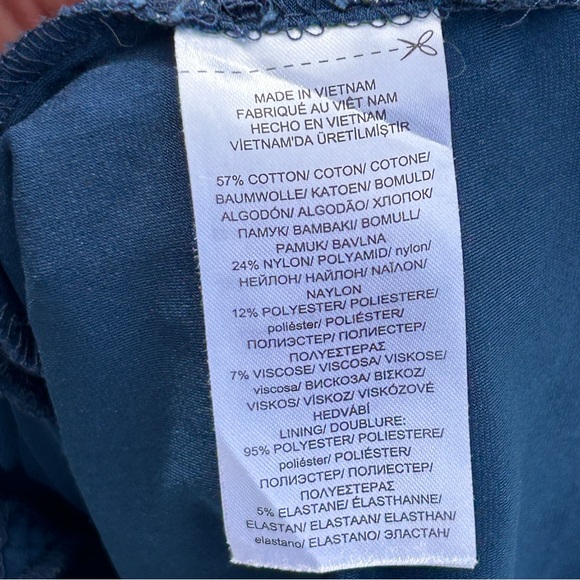 Lauren Ralph Lauren Women’s Christiana Dress 16 Navy Blue Floral Sheath Cocktail - Picture 16 of 16